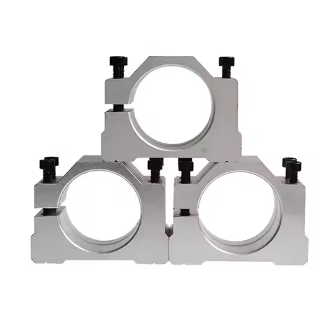 CNC Clamp Spindle Mount Bracket 50 Diameter 48mm/50mm/52mm/54mm/56mm Aluminum Clamps with 4 Hexagon 