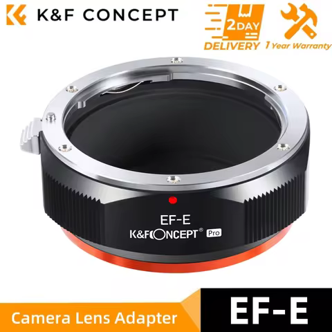 K&F Concept EOS to E Mount Adapter Compatible for Canon EF EF-S Mount Lens to E NEX Mount Mirrorless