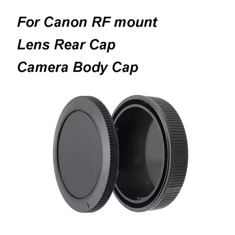 For Canon RF mount Lens Rear Cap or Camera Body Cap or Cap Set Plastic Black Lens Cover Lid for EOS 
