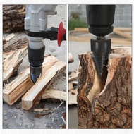 Firewood Log Splitter 42mm+32mm Wood Splitting Logs Bits Wood Splitter Drill Bit Black Steel Hex Sha
