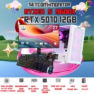 SETCOM+MONITOR BONMECOM2 ครบเซ็ตพร้อมจอ / CPU AMD AM5 RYZEN 5 9600X / RTX 5070 12GB / Case เลือกได้