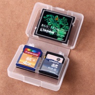 Transparent Memory Card Case CF SD SDXC Storage Box Can Store 1CF+4SD 1CF4SD [Camera Expert]