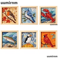 UUMIR Fabric Mosaics Kit, Handmade Cut Cloth Kinusaiga Fabric Art Kit, Creative Premium Fabric Multi
