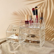 【美的空間】化妝品飾品壓克力收納盒3入組