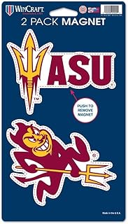 WinCraft NCAA Arizona State University WCR29057014 Magnets (2 Pack), 5" x 9"