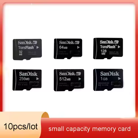 10pcs/lot Sandisk 32MB 64MB 128MB 256MB 512MB 1GB 2GB small capacity memory card suitable for mobile