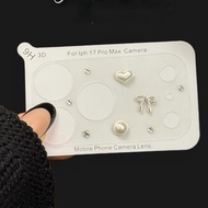 3D Heart Rhinestone Camera Protector for iphone 17 Pro/17 Anti-Scratch-Camera-Protector
