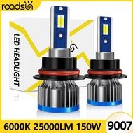 1 Pair 9007 LED Car Headlight 9007 HB5 Hi/Lo Beams Auto Fog Lamp 12V CSP Chips Car Bulbs 150W 25000L