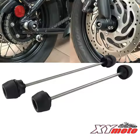 Front and rear axle protector/slider drop protection for Triumph Bobber Speedmaster 2018-2023