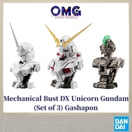 Bandai Gashapon MS Mechanical Bust DX Unicorn Gundam (Set of 3) 19623 Capsule Toys Unicorn Mode Lumi