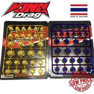KINGDRAG SCREW COVER CAP TITANIUM GOLD KING DRAG COVER SKRU PENUTUP SKRU Y15ZR LC135 135LC EX5 W125 