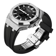 สายสแตนเลสฝ้าอย่างดีดีลักซ์สำหรับ GEN4 GEN5เคสฝาโลหะ GAB2110 GA2100และสายรัดสำหรับ G Shock 4thGenera