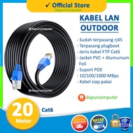 20 meter lan cable outdoor cat 6 internet wifi ftp spectra cat6