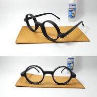 kacamata bulat frame plastik paket lensa anti uv