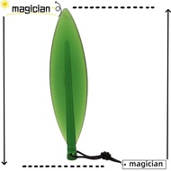 MAG Letter Opener Bookmark, Plastic Durable Willow Leaf Shape Letter Opener Tool, Portable Green Safe Pointed Tip