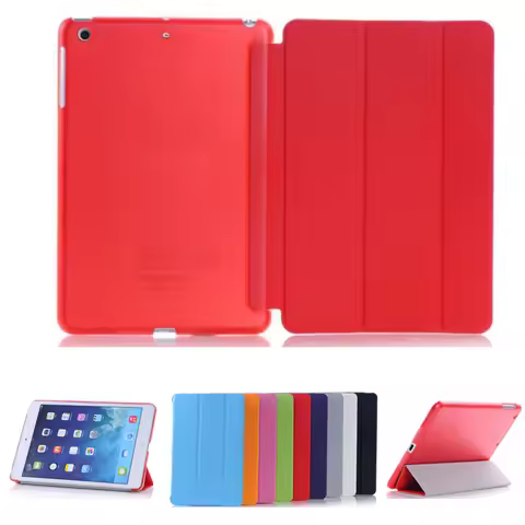 Ultra-thin Slim Tablet Case for iPad mini Case Flip Magnetic Folding PVC A1432 A1490 Cover for iPad 
