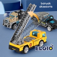 PROMO Car Truck Container Metal Alloy Cars Inertia Storage Container Truck