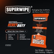 Kain Lap Pembersih Tisu Serbaguna SUPERWIPE Heavy Duty Textured Scrub & Clean Wipes PSG001