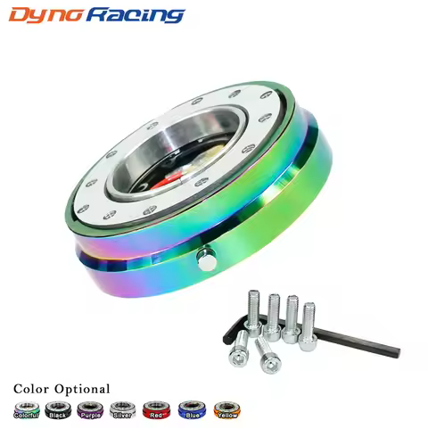 Thin Version 6 Hole Steering Wheel Quick Release Hub Adapter Snap Off Boss kit Sliver/ Purple/Blue/G