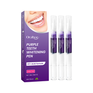Oralhoe Purple Teeth Whitening Pen Clean Mouth Fresh And Comfortable Teeth Cleaning Pen 9ml