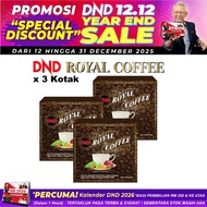 DND Royal Coffee + Sacha Inchi, Lingzhi & Ginseng (3 Kotak)