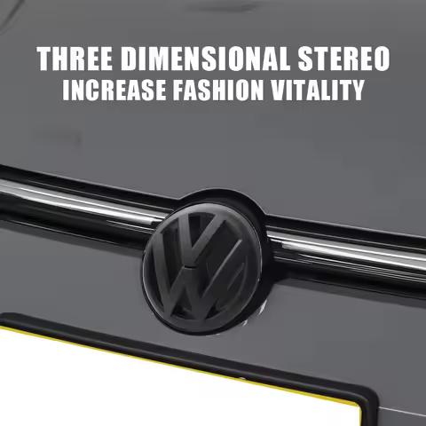 Car 135mm 110mm Front Grill Emblem Rear Trunk Lid Badge For Volkswagen Golf 2009 2010 2011 2012 MK6 