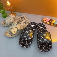 [GENUINE] MLB MOUND DIA MONOGRAM NEW YORK YANKEES SLIPPERS - AUTHENTIC HAND-SANDAL SLIPPERS - FULLBO