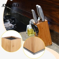 [AWHAO] Knives Block Kitchen Organizer Knives Holder Stand Wood Multifunctional Organizer Space Savi