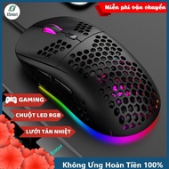 Chuột Cơ Gaming Chuyên Chơi Game Máy Tính PC Laptop M1 PRO 2023 Thế Hệ Mới LED RGB Nhiều Chế Độ DPI
