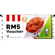 KFC VOUCHER RM5. Valid to any KFC in Malaysia