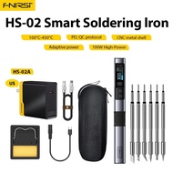 [HS02A Complete set]FNIRSI HS02 Adjustable temperature Soldering iron DC 24V 100450℃ Soldering rewor
