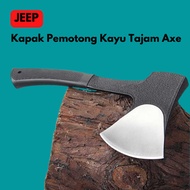 BEST SELLER JEEP Kapak Pemotong Kayu Tajam Axe / Kapak Baja Survival Tekiro Kecil Palu Kecil Baja As