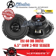 [ORIGINAL] ES1 60 DB DRIVE 6.5" Inch 2 Way Car Coaxial Speakers