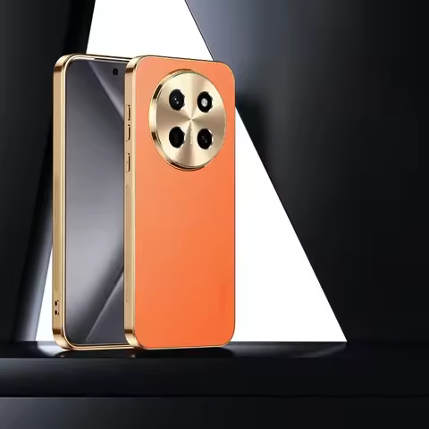Case For Honor X80 Pro Max Plating Leather Shockproof Phone Cover For Honor X80Pro Max Lichee Patter
