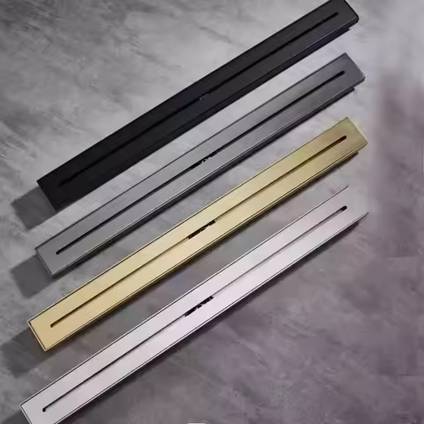 30cm or 60cm or 80cm 304 stainless steel shower brushed gold gunmetal floor drain long Linear draina