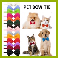 Pet Collar Dog Collar Cat Collar Puppy Collar Kitten Collar Plain Colour Ribbon Collar Bowtie Fashio