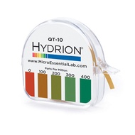 Hydrion 0-400 ppm Quat Test Strips Paper with Dispenser Quat Check QT-10
