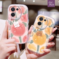 Rabbit And Tulip Bear Casing ph Strange Shape for for OPPO Reno 8/T/Pro 7 6/Z/LIFE 5/F/Z/LIFE 4/Z/Pro F9 F19S F11 F17 Pro 4G/5G soft case Cute Girl Cute Mobile Phone Plastic