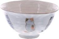 Maitoukan 43243 Friendcat Rice Bowl, Gray