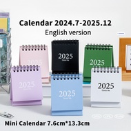 2025 Mini Desk Calendar July 2024-December 2025 Desktop Decoration Portable Calendar 7.6*13.3cm