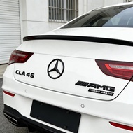3D Black CLA45 TURBO 4MATIC AMG Badge Rear Trunk Star Sticker Emblem Fit Mercedes Benz CLA45 AMG W11