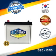 Otopower S95 EFB Battery (Made in Korea)Start Stop Car Battery For Nissan Serena Hybrid, Toyota Vellfire, Alphard, Lexus