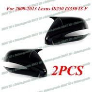 For 2009-2013 Lexus IS250 IS350 IS F Glossy Pure Black Side Mirror Cover Trim