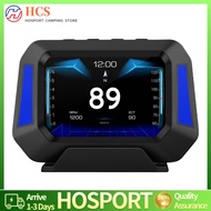 【HCS】Universal Car HUD on-bd GPS หัวขึ้นจอแสดงผลความเร็วดิจิตอลสำหรับรถยนต์ส่วนใหญ่