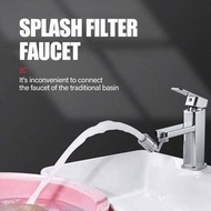 K-MART - 旋轉 水龍頭 Splash Filter Faucet 旋轉水龍頭 廚房 廁所 多角度 防濺出 水槽洗手盤 節水器 過濾 花灑水龍頭 加長延伸器 方便洗臉 水龍頭波頭 萬用轉接頭 水