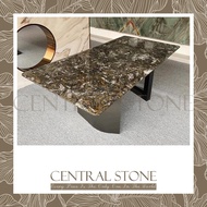 CENTRAL STONE Natural Marble From Brazil Customization For Dining Coffee Side Table Feature Wall Marble - Black Cosmic