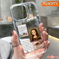 Unique Mona Lisa PC Case Xiaomi 14T poco X7 PRO M4 M6-Pro C65 F5 F4 12-LITE 13T Glossy Guys Clear Ac
