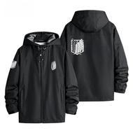 เสื้อแจ็คเก็ตเต็มตัวแบบสวมหัวลายการ์ตูน Freedom Wing จาก Attack on Titan สำหรับผู้ชาย ฤดูใบไม้ร่วง/ฤ