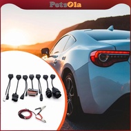 [PETSOLA] 8 Pieces Diagnostic Cable Full Set Car Cable Vehicle Supplies with Alligator Clip on Repla