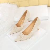 Sooday No. 1025 Beige / Size 34-43 7cm/ high heels party heels/ party high heels mattePOLOS graduati
